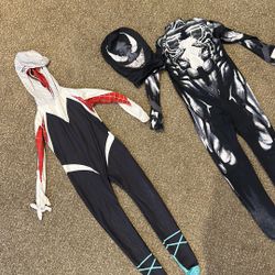 Spider Girl and Spider Man Outfit For Kids Halloween Costume 