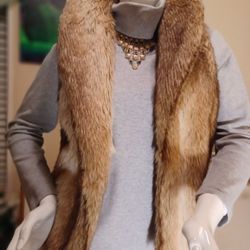  FAUX  FUR VEST LIKE NEW  $40.
