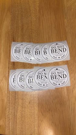 Do Not Bend Stickers – Pack of 10