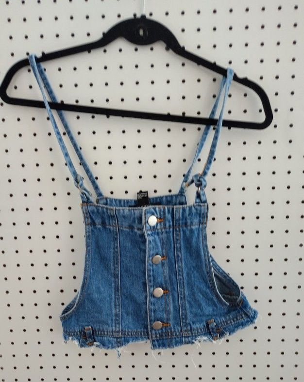 Forever 21 Jean Halter Top
