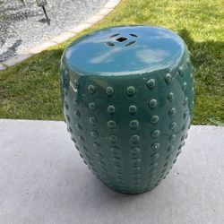 Blue-Green Porcelain Garden Stool