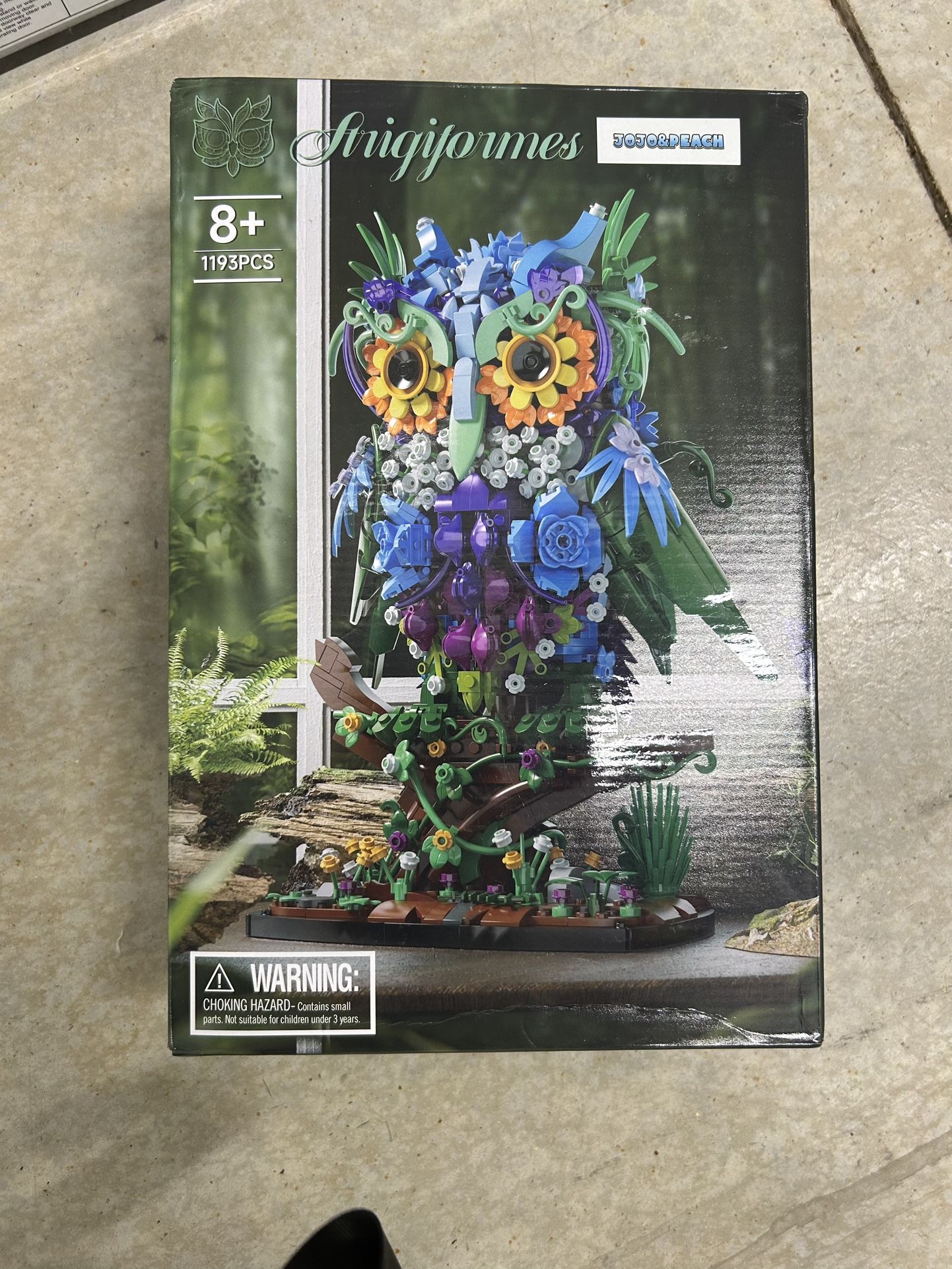 JOJO&Peach Floral Owl Toy Building Sets, MOC Creative Flower & Animal Model S...