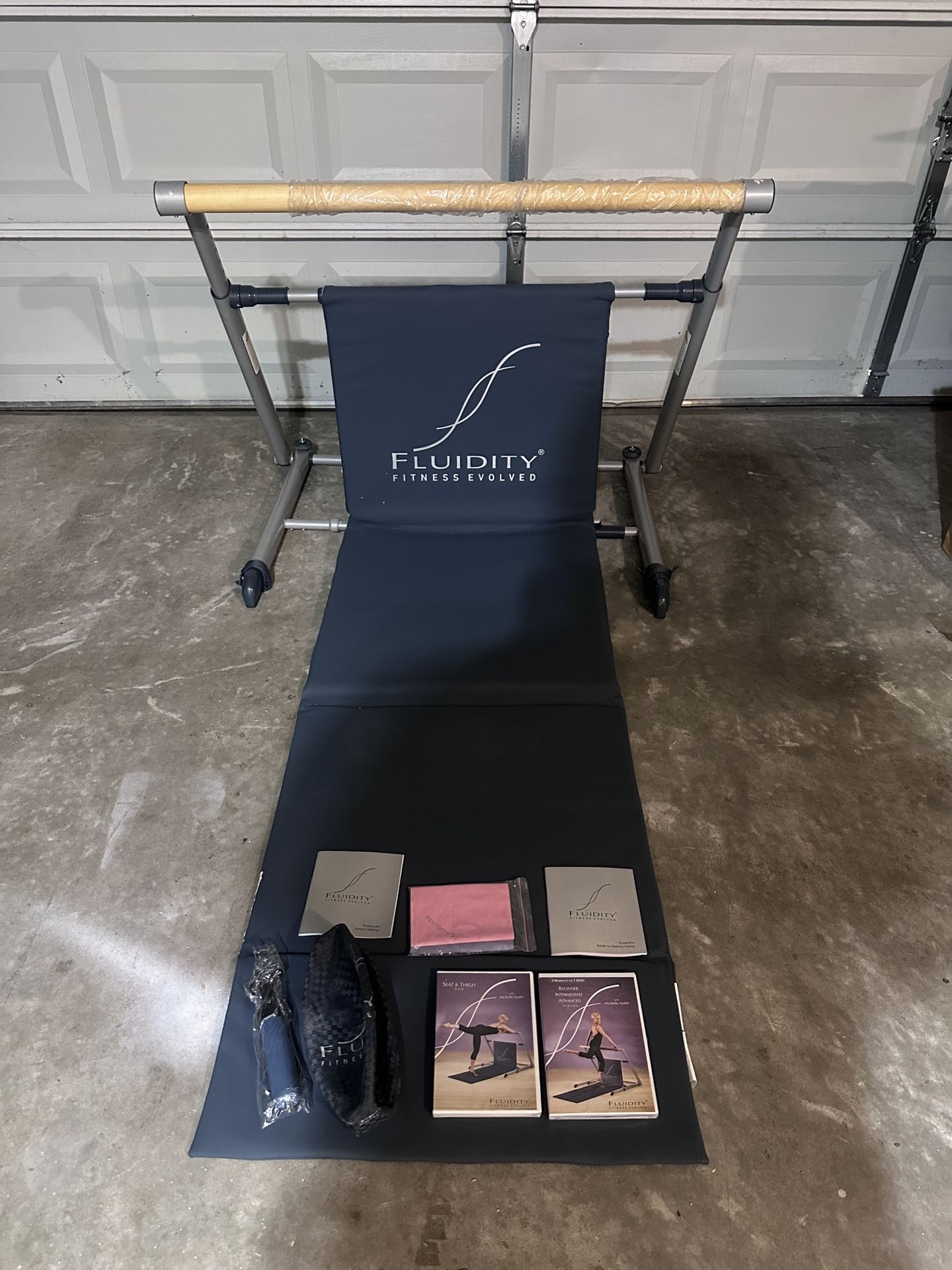 Fluidity Bar Fitness Evolved Dance Pilates Ballet Yoga Exercise Barre 3x New DVD