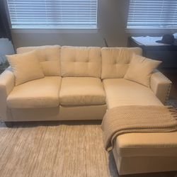 White Cream Couch 