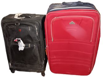 2 Large International Travel Suitcases 