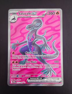 Salazzle ex Pokémon Card 101/088 Secret Rare