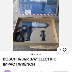 BOSCH 3/4” Impact Wrench 