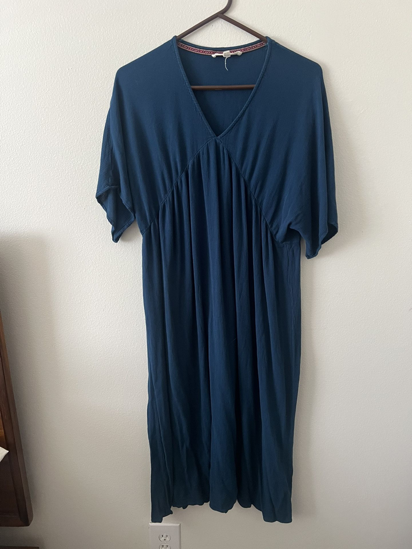 Blue Natural Dyed Maxi Dress