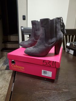 Grey Booties 6.5 Women