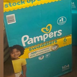 Size 6 Pampers New In Box 