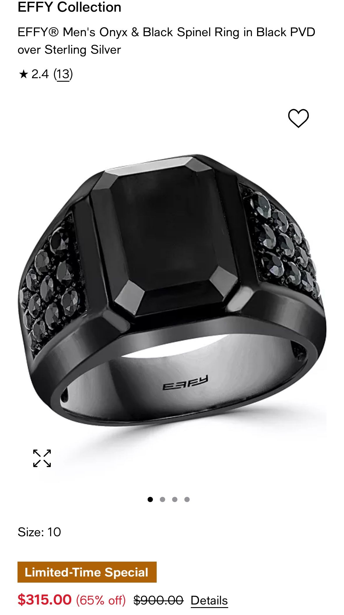 Men’s Ring 10.5 Size From Macys