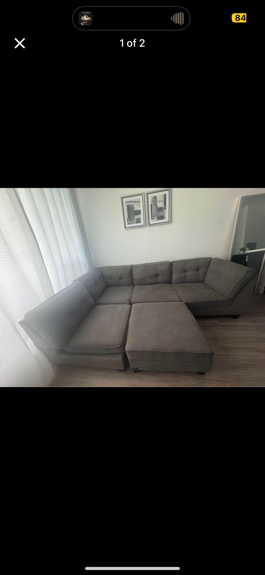 sectional gray couch