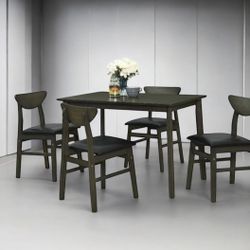 New! Scandinavian Solid Wood Nook Dining Set! Reg $449!