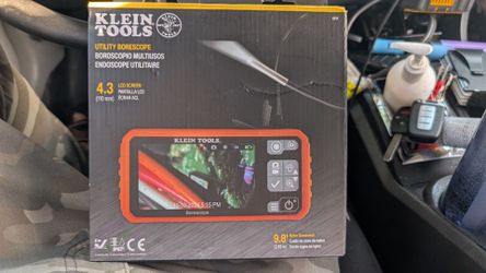 Brand new in box never used Klein tools utility borescope with 4.3" LCD screen for sale or trade