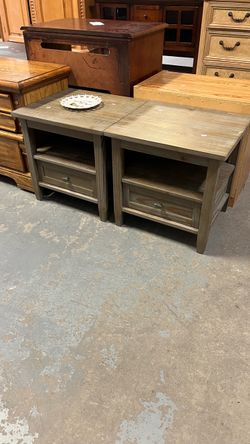 (In Store) Grey nightstands or side tables