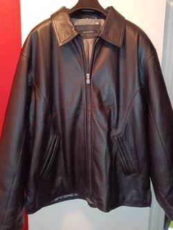 Saxony Black Leather Jacket 