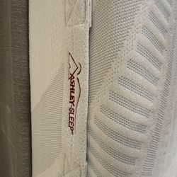 Full size Ashley’s Memory foam mattress and boxspring