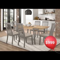 7 Pc Dining Table 