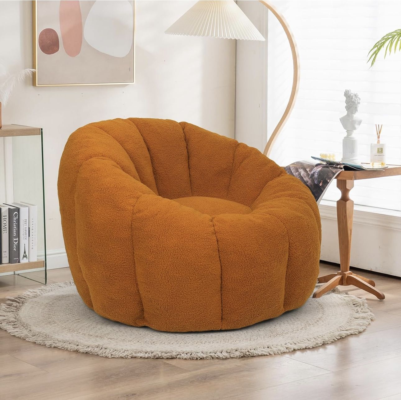 Bean Bag Chair, Large Beanbag Chair with Filling, Living Room Bean