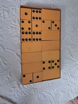 Vintage Domino Set in Box
