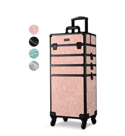 Byootique Rolling Makeup Case CoyoteButtes Artist Travel Case (Color Opt:  Pink Dusk/Graystone) - Summer Sale