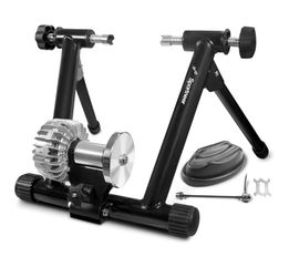 SPORTNEER Bike Trainer Fluid Stationary Bike Stand for 26-29" & 700C Wheels  Auto Resistance Control Bike Trainer Stand for Indoor Outdoor Riding 