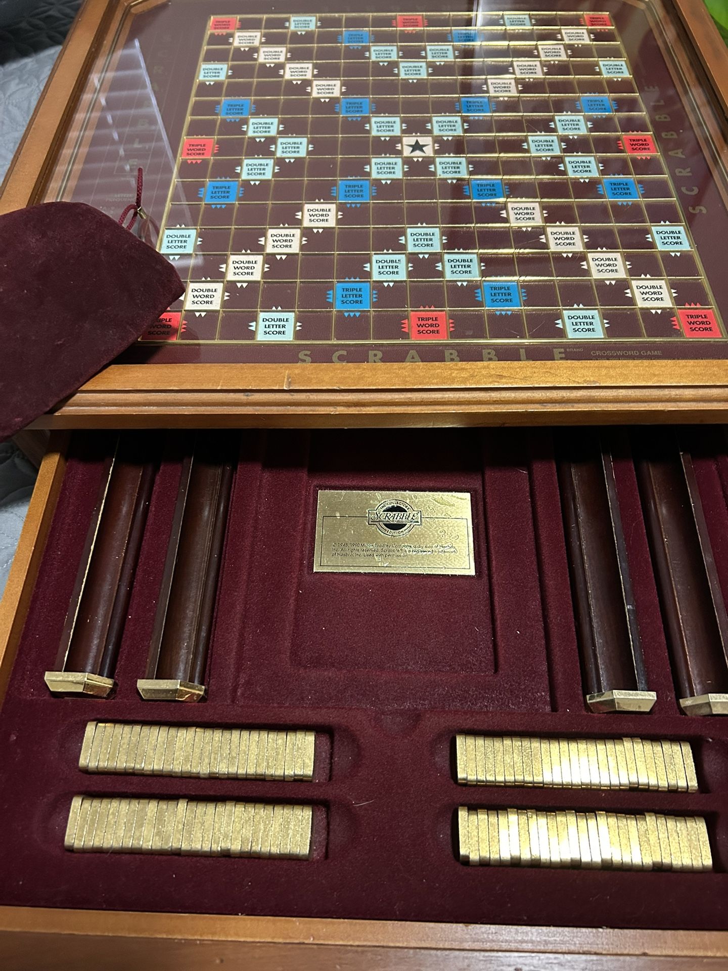 Franklin Mint Collectable Vintage Scrabble Board