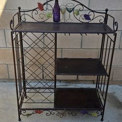Folding Aluminum Wine Rack Pre-owned Good Condition, Please Read The Description. 