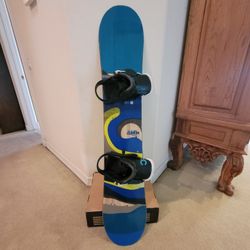 140cm Burton Custom Snowboard With Burton Custom Bindings