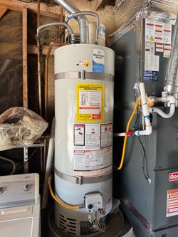 New 40 gallon gas water heater