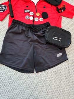 Soccer Ref Kit OSI USSF Shorts Large, Champion Flag, 2 Whistles, 2 Organizers 