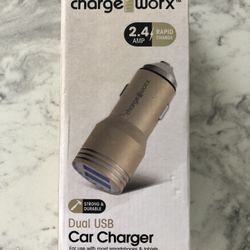 Chargeworx Dual USB Charger 2.4 Amp