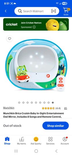 NEW UNOPENED!! Munchkin Brica Cruisin Baby Insight Baby Mirror