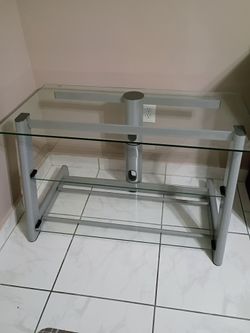 Glass TV table