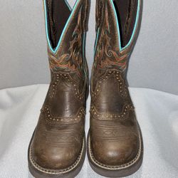 Justin Gypsy Western Boots Womens 7B Brown Gemma Aged Bark Mid Calf L9607