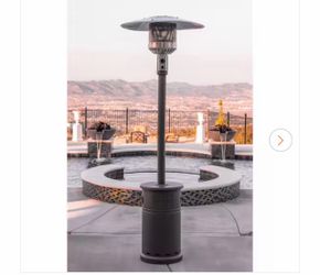 Nexgrill 48,000 BTU Bronze Propane Standing Patio Heater with Wheels