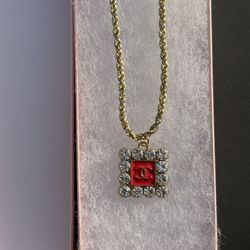 Authentic Charm Upcycled Necklace 3mm 18k Gold Plated 18 Inch Chain. 