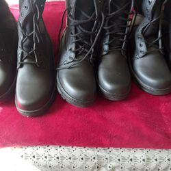 Leather Military Boots From Mexico 