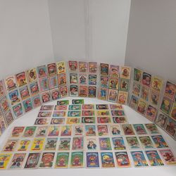 1980's Garbage Pail Kids 119 GPK Various Cards & 8 Folders