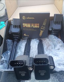 Set of 4 Ignition Coils 4 pins and 4 spark plugs
VANBOL5028