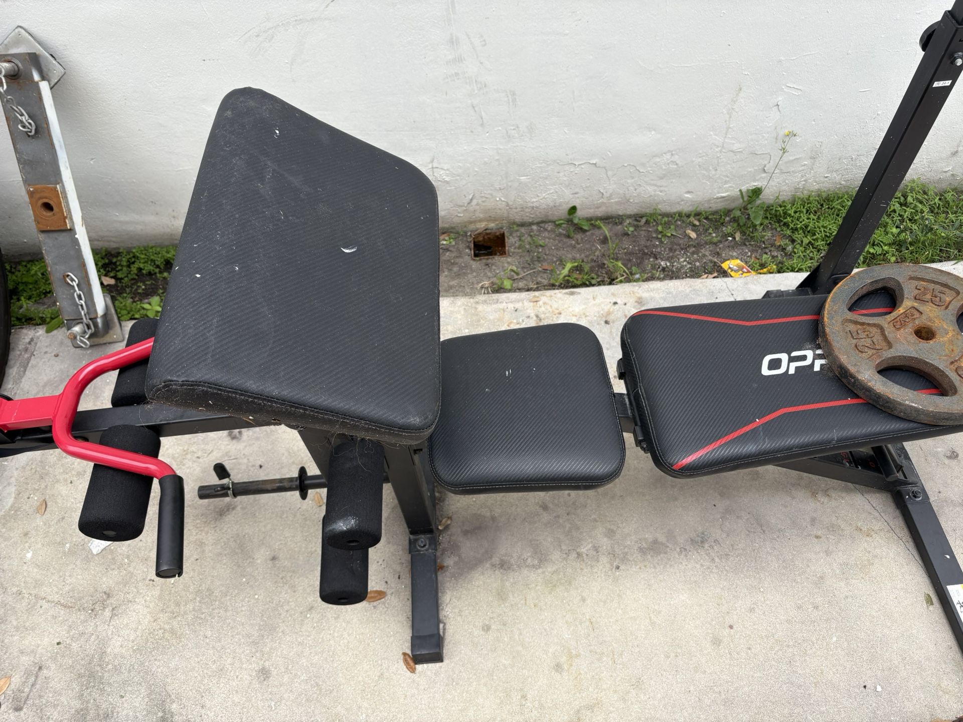 Bench Press , Bar And Weight 