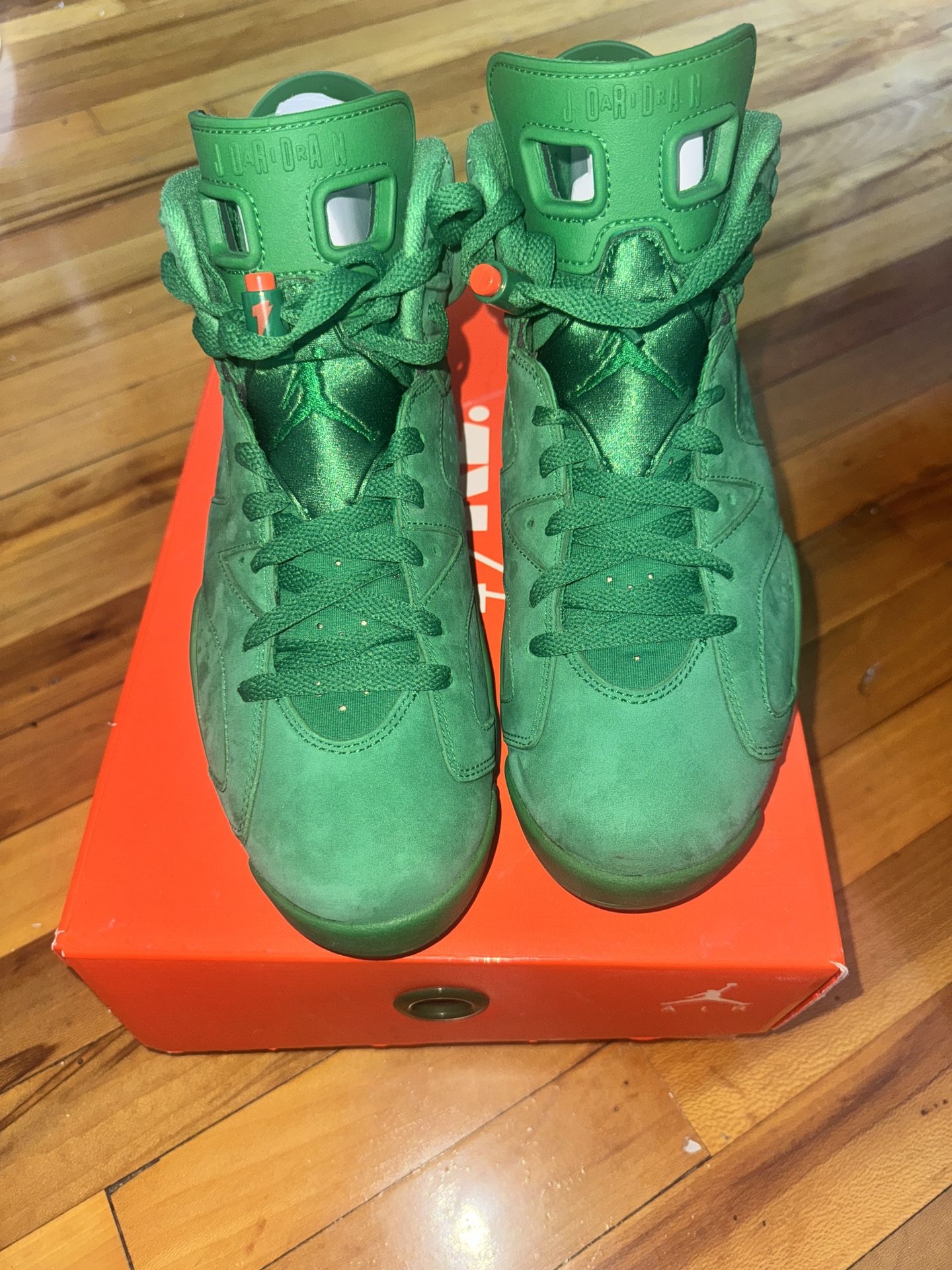 Jordan 6 Gatorade Used Sz 9.5