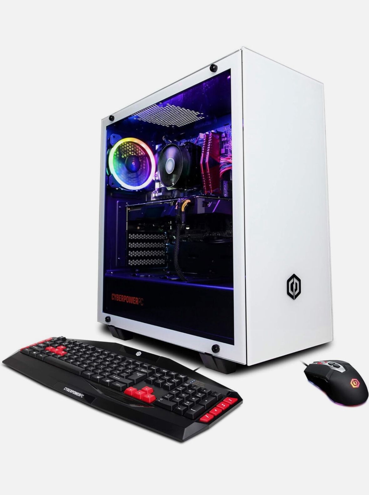 CyberPowerPC VR Gaming Desktop i3-12100F 8GB 500GB SSD RX 6500 XT GXI11480CPGV2