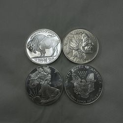 1 OZ Silver Rounds 