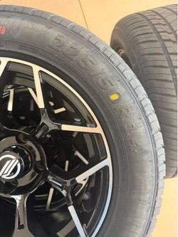 Golf cart tires and rims