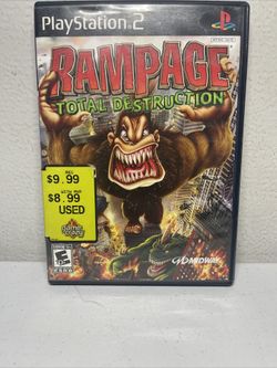 Rampage: Total Destruction (Sony PlayStation 2, 2006) pre-owned with manual