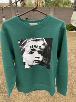 Size M - Halfway Dead Horror Face Logo Sweatshirt Green