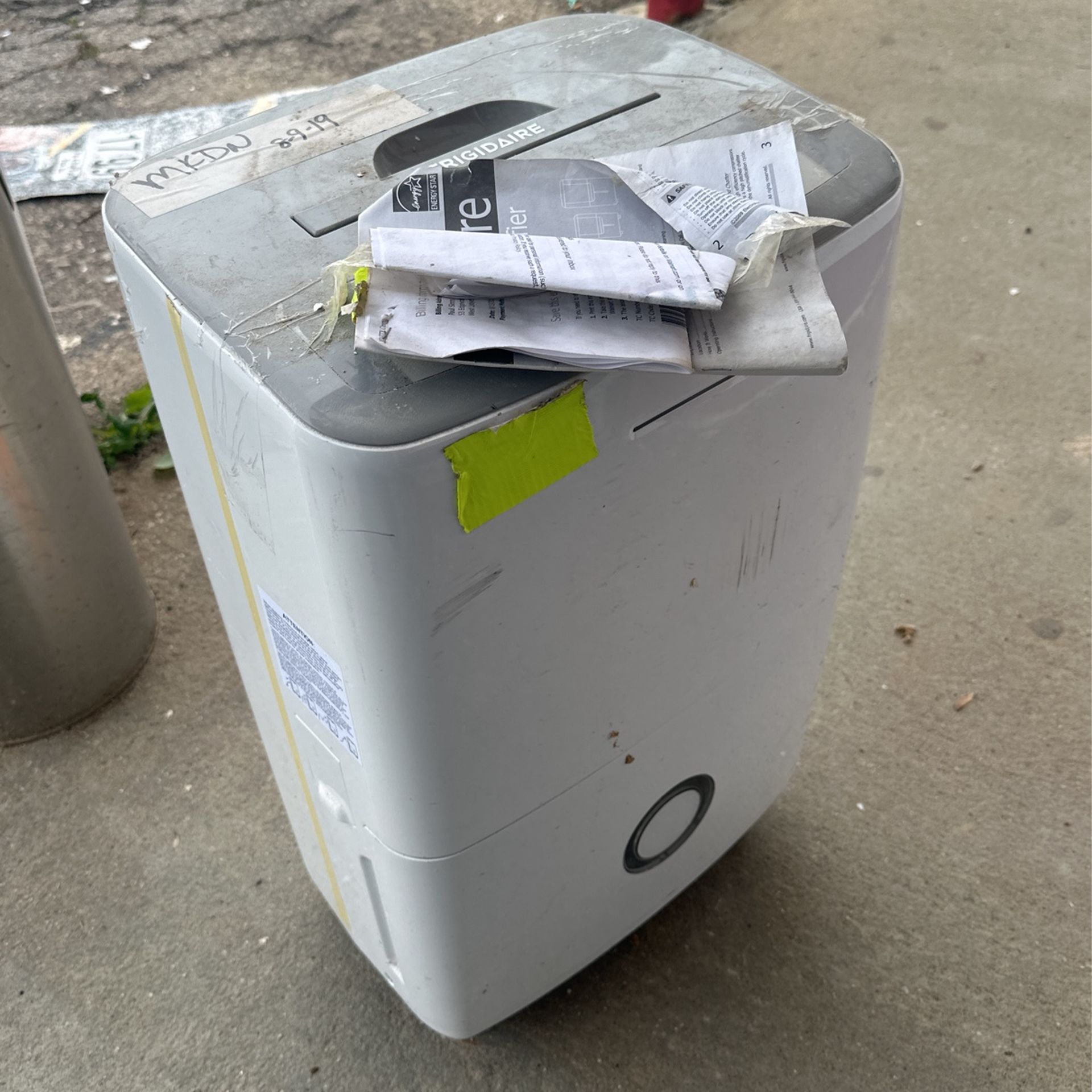 brand new Frigidaire dehumidifier