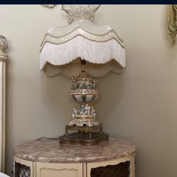 Beautiful Antique Porcelain Lamp 