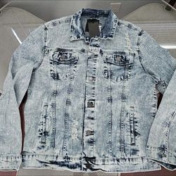 Men's Flex Denim Trucker Jacket XL 
